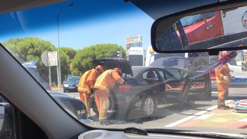 Colisión sin heridos en El Portil