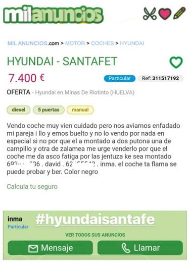 El runrún: El coche del adulterio