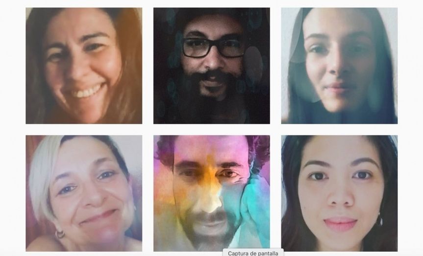 Los retratos de la jardinera de lo instantáneo: Sonrisas de amistad en confinamiento