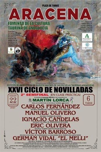 Aracena acogerá dos novilladas para la promoción de nuevos valores de la tauromaquia