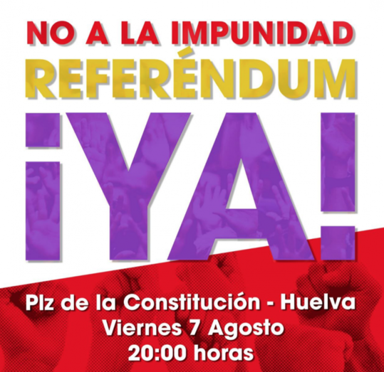Concentración frente al Ayuntamiento para demandar un referéndum sobre la corona