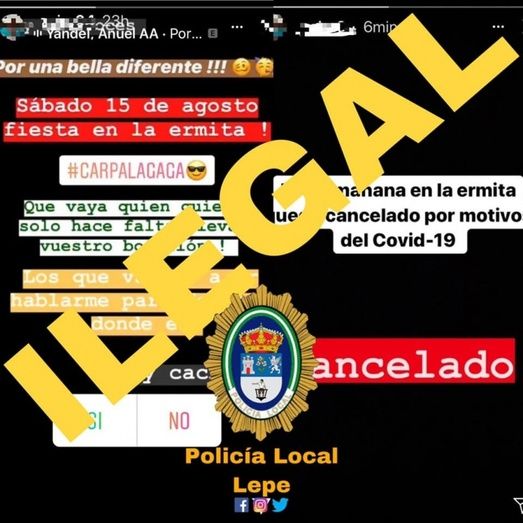 Logran cancelar un macrobotellón convocado a través de redes sociales por un menor de edad para este sábado en el recinto romero de La Bella