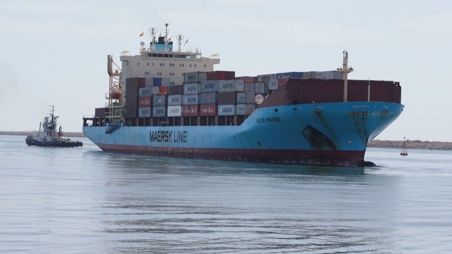 El Puerto de Huelva recibe la primera escala técnica de contenedores de Maersk