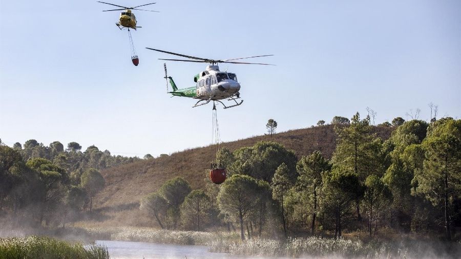 Los medios se siguen reforzando contra el fuego: Más de 500 efectivos y 24 aeronaves