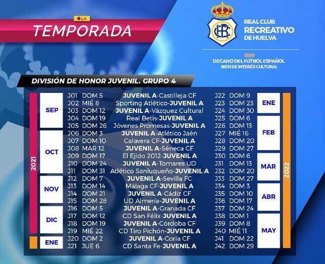 El Recre juvenil ya conoce su calendario liguero