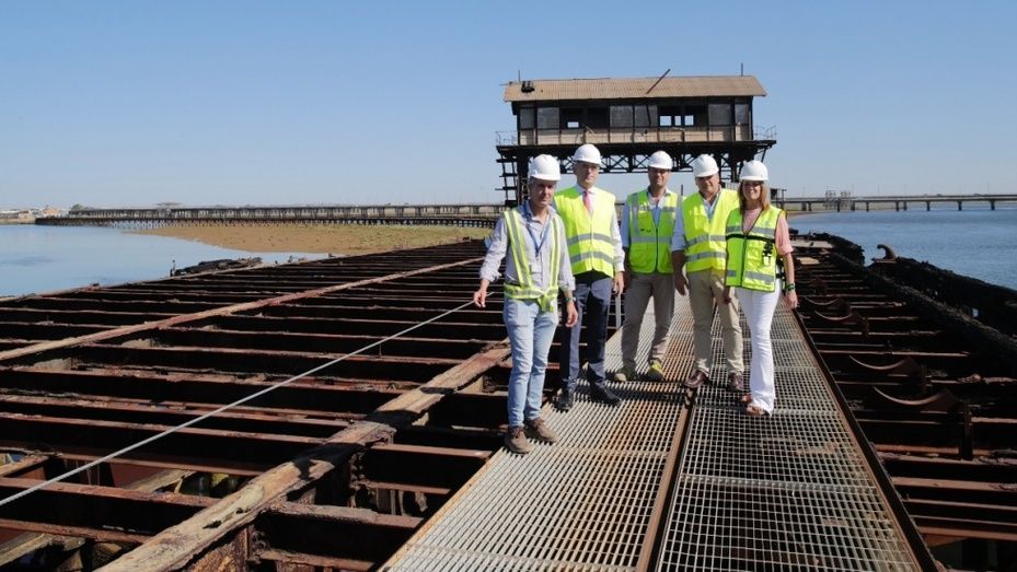 Avanzan a buen ritmo las obras de rehabilitación del Muelle de Tharsis
