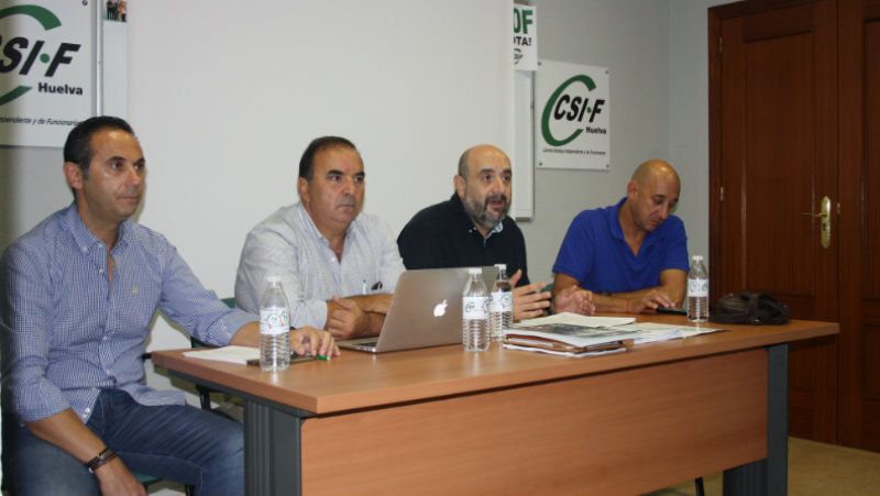 Delegados y representantes de CSIF se dan cita en Huelva en un encuentro con el presidente nacional del sindicato