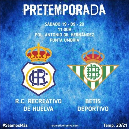 El Recre se medirá el sábado al Betis Deportivo en Punta Umbría en su primer amistoso