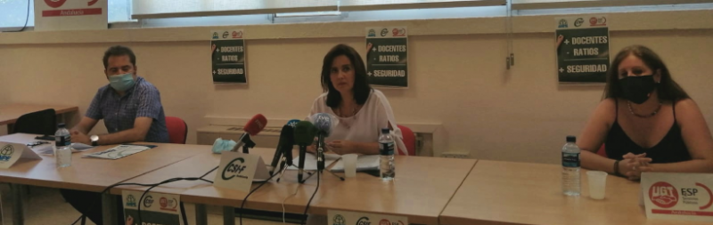 ANPE, CSIF y UGT inician un calendario de movilizaciones en demanda de más recursos para un curso escolar seguro