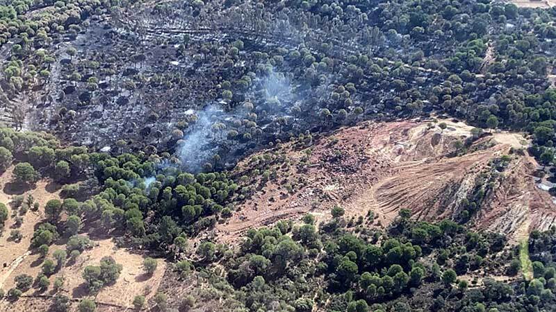 El Infoca incorpora nuevos medios para sofocar pequeñas reproducciones en puntos del incendio