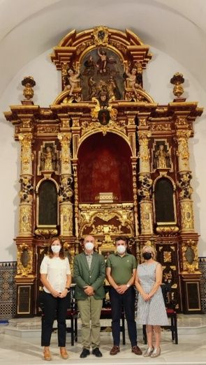 Finalizan las obras de restauración del retablo mayor de la iglesia Santo Domingo de Guzmán de Lepe