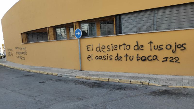 Reconocido el autor de las pintadas en el instituto de Aljaraque