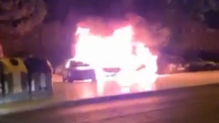 Arden cuatro vehículos en plena madrugada en Punta Umbría