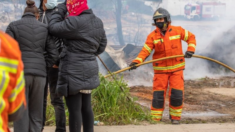 Nuevo incendio en el asentamiento cercano al Polígono San Jorge de Palos