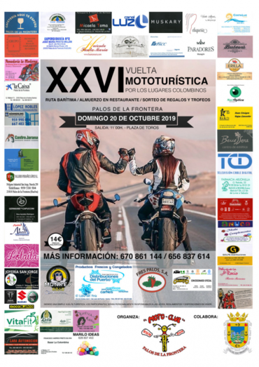 El Ayuntamiento de Palos culmina los preparativos de la Vuelta Mototurística