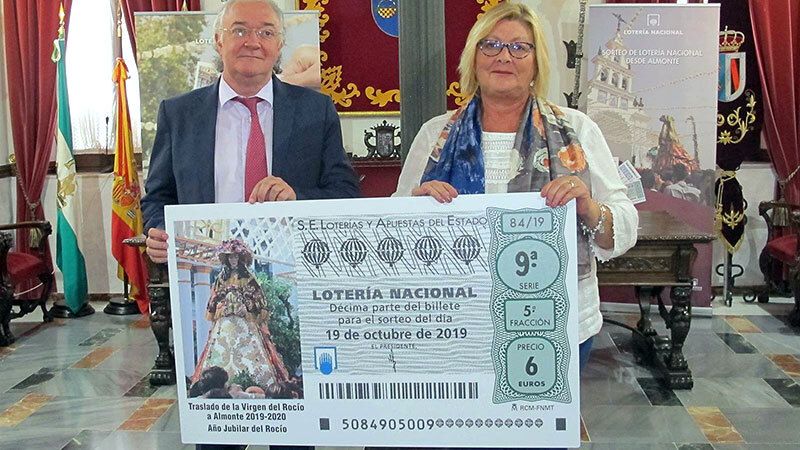 Almonte acoge el sábado el sorteo de la Lotería y dedica el décimo a la Venida de la Virgen del Rocío