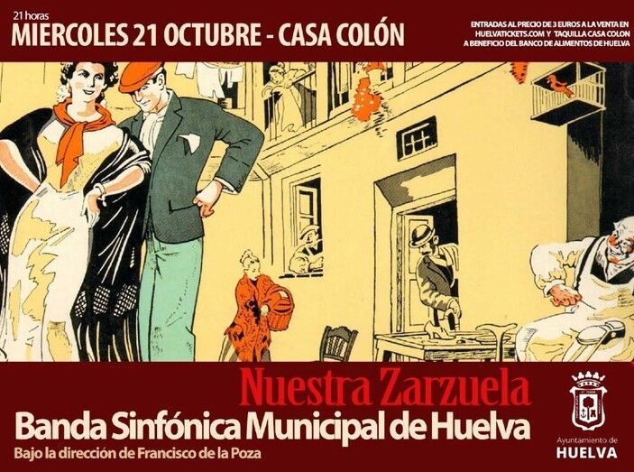 El homenaje a 'Nuestra Zarzuela' de la Banda Sinfónica y la comedia teatral de Manu Sánchez llegan a la Casa Colón