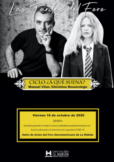 Manuel Vilas y Christina Rosenvinge abren el ciclo de diálogo música-literatura '¿A qué suena…?