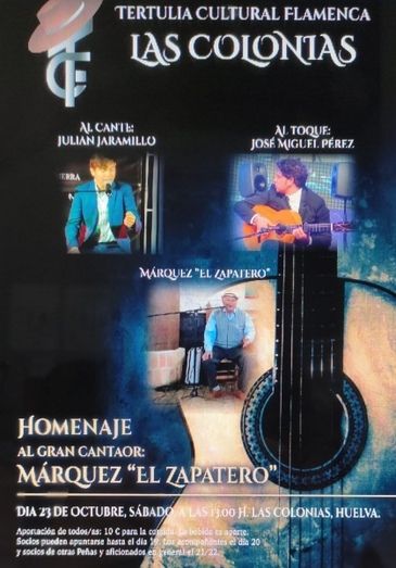 Homenaje a 'El Zapatero' en la Tertulia Cultural Flamenca Las Colonias