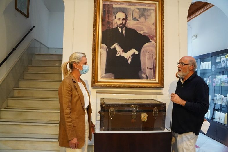 El baúl de viaje de Juan Ramón y Zenobia, pieza del Mes de la casa-museo del Nobel