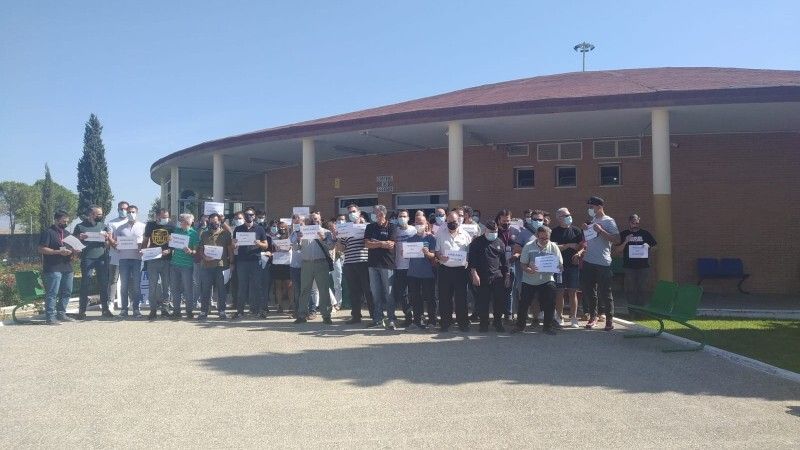 Concentración de repulsa en la cárcel por las agresiones a funcionarios a manos de un interno
