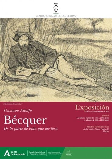 La Biblioteca de Huelva acoge una muestra biográfica de Bécquer