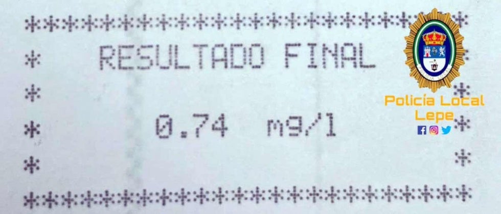 Nueva alcoholemia penal en Lepe con ayuda vecinal
