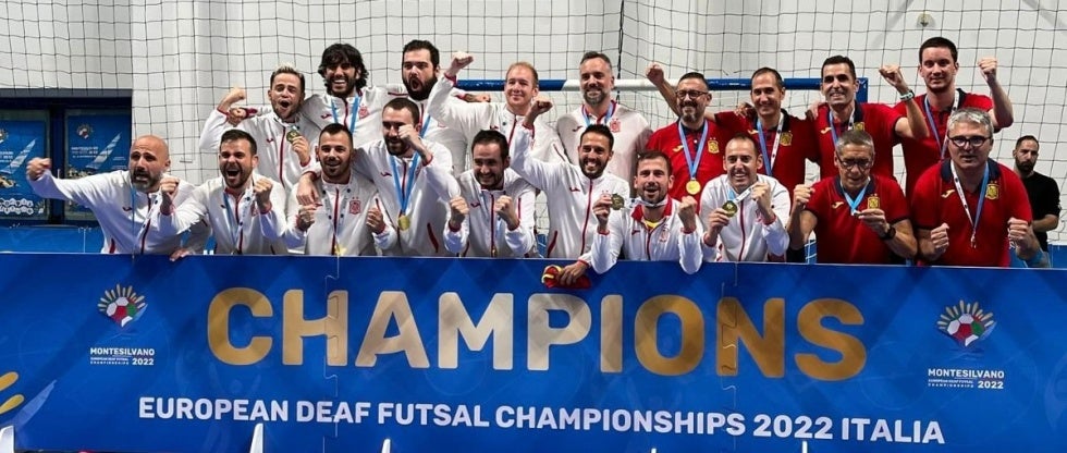 Cuatro integrantes del CD Sordos Huelva contribuyen a la conquista española del Campeonato de Europa