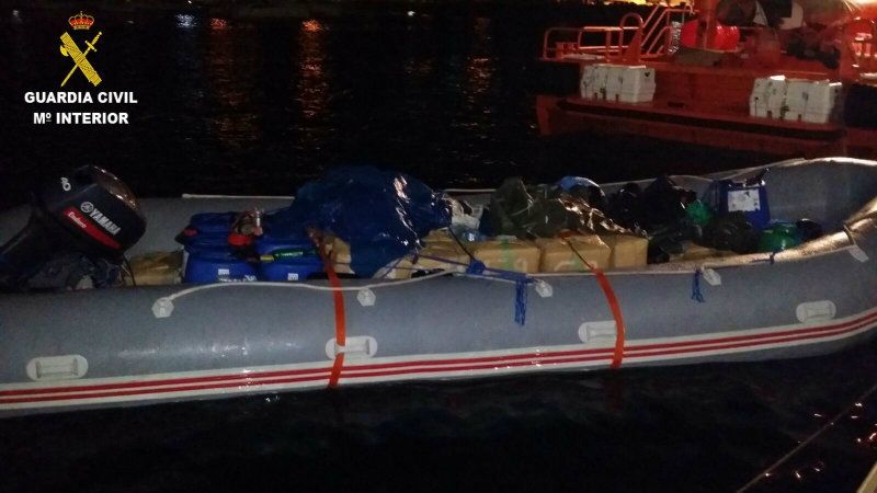 Interceptan una embarcación con casi 1.300 kilos de cocaína en las inmediaciones de Isla Cristina