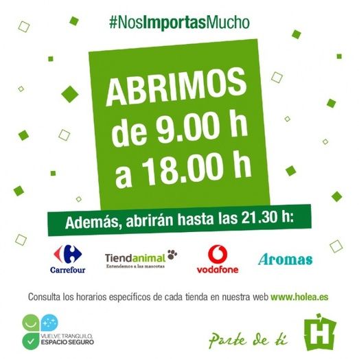 Holea da a conocer los 'horarios específicos' de cada una de sus tiendas tras las nuevas medidas