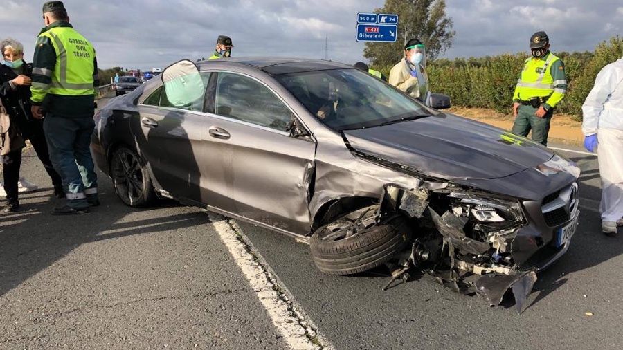Dos heridos en un accidente en Gibraleón