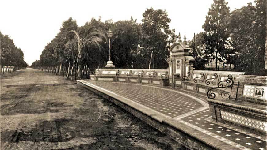 El Puerto de Huelva presenta la reconstrucción de la histórica Fuente de las Naciones en el Paseo de la Ría