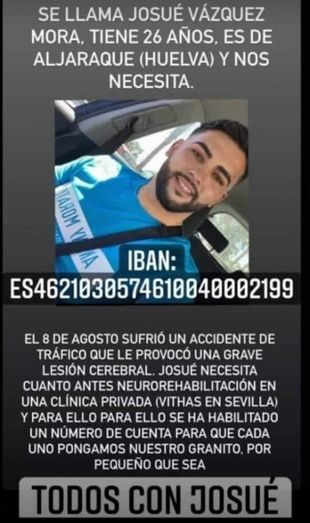 Josué necesita casi 10.000€ al mes para su tratamiento, para el que sigue buscando ayuda