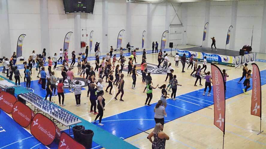 Gran éxito de participación en el XXI Día del Aeróbic de Palos de la Frontera