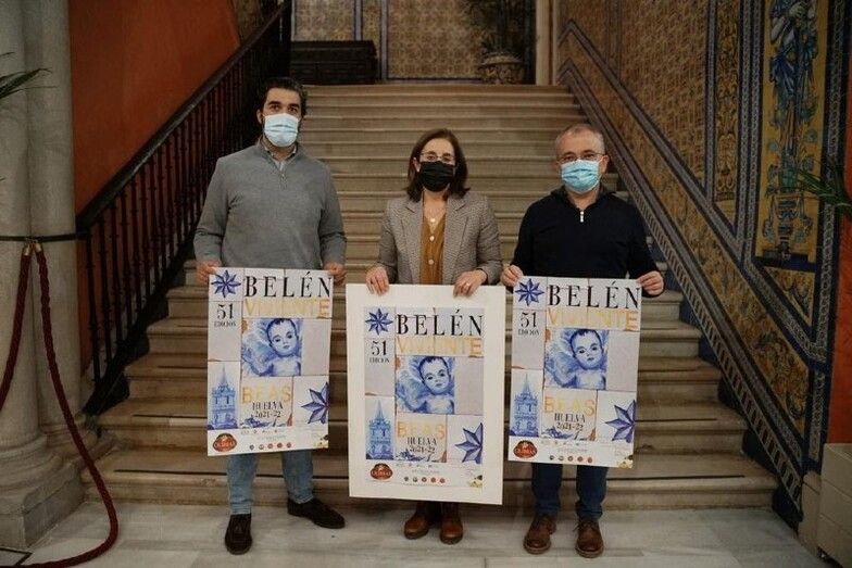El cartel de la 51ª edición del Belén Viviente de Beas se presenta en Sevilla