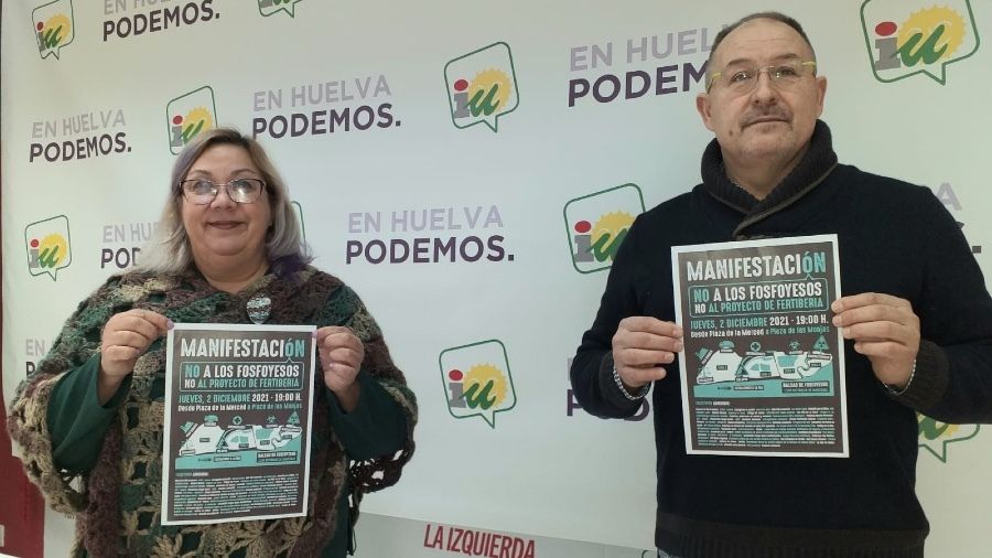 Unidas Podemos por Huelva llama a la población a movilizarse frente al “insuficiente” proyecto de Fertiberia en las balsas de fosfoyesos