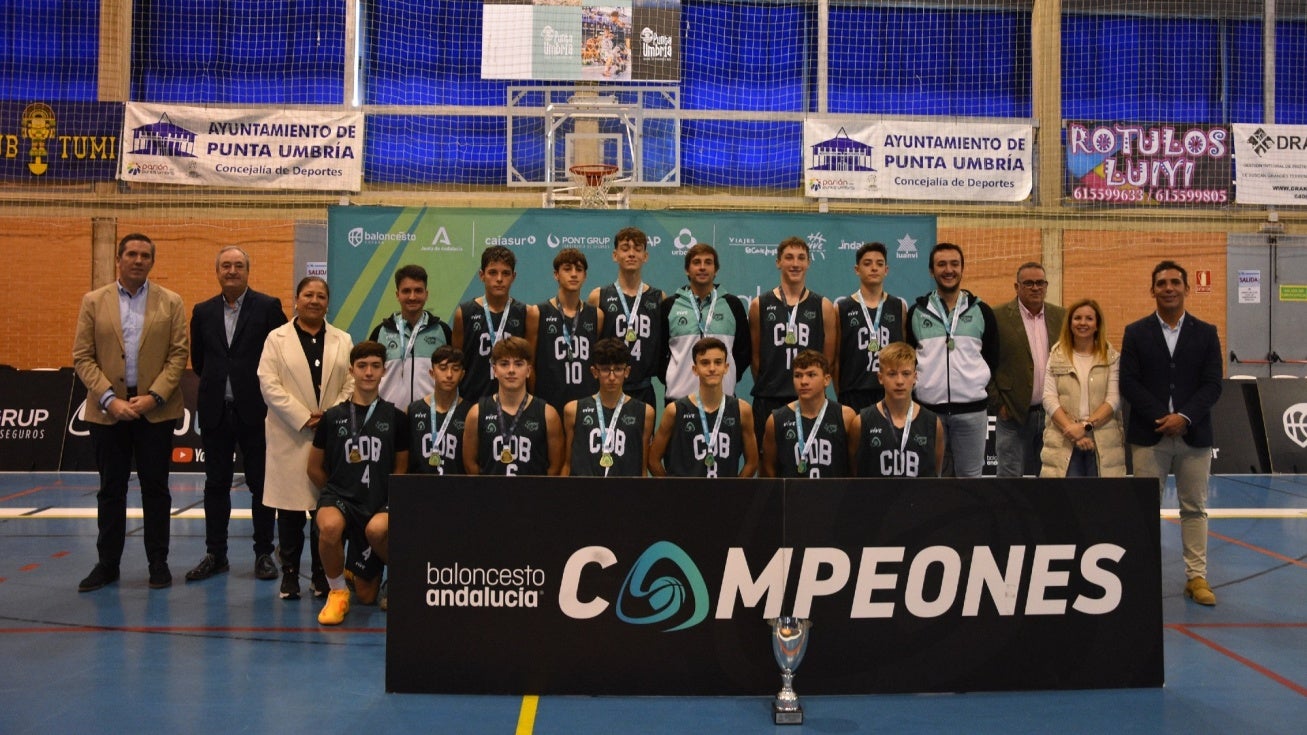 Córdoba gana el Campeonato de Andalucía de baloncesto infantil masculino