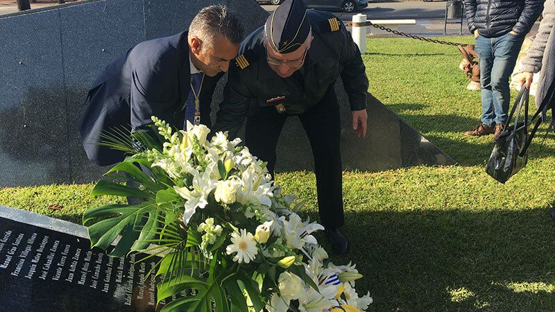 Isla Cristina rinde homenaje a las víctimas de la tragedia del Purita Pérez