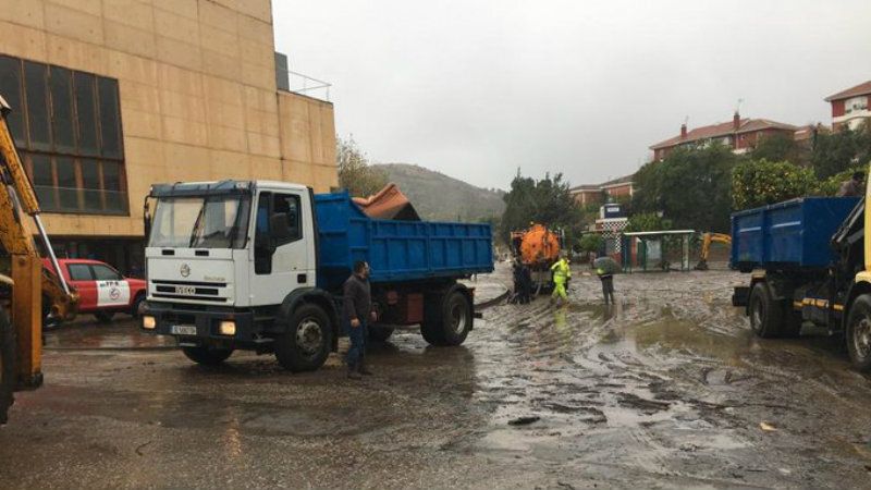 Varias familias han pernoctado fuera de sus hogares en Nerva y hay unos 200 inmuebles afectados