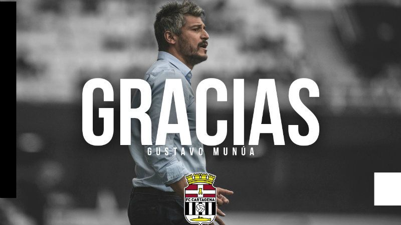 Gustavo Munúa deja de ser el entrenador del líder Cartagena