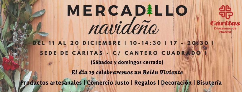 Cáritas organiza un mercadillo para recaudar fondos para las personas sin hogar