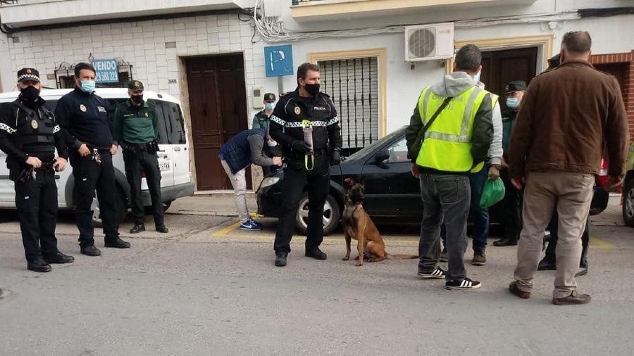 Desarticulan un punto de venta de droga en Bollullos