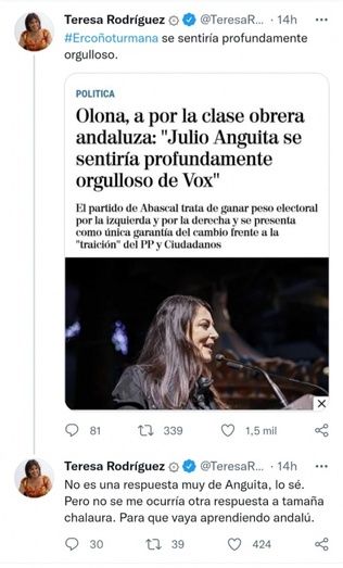 El runrún: Olona y #ercoñoturmana