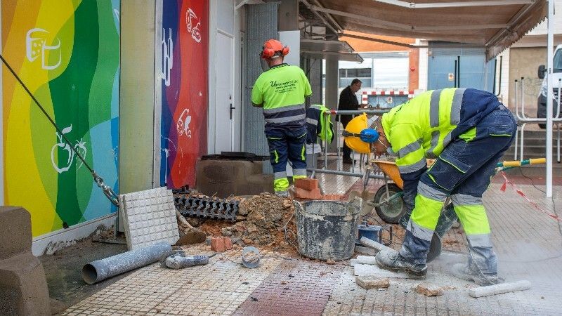 Finalizan las obras de refuerzo en la red de saneamiento del Mercado provisional de San Sebastián
