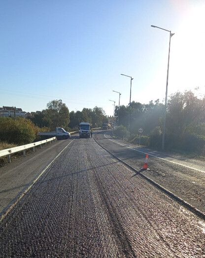 La Junta ejecuta obras en la A-492 a la altura de Aljaraque y Gibraleón