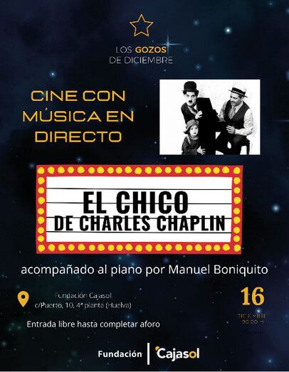 'El Chico' de Charles Chaplin con música en directo este jueves en Cajasol