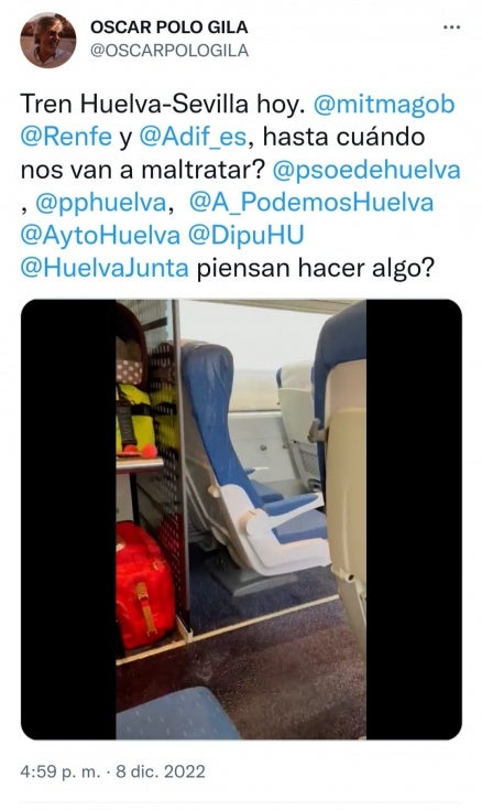 El runrún: Renfe hace aguas... con Huelva