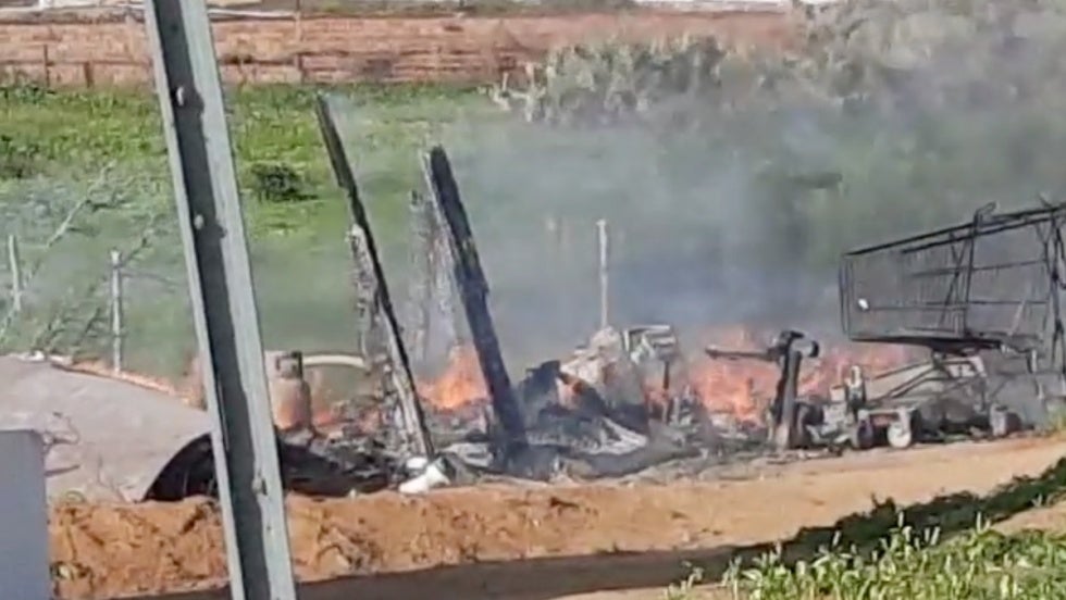 Segundo incendio en 48 horas de un asentamiento chabolista en Lepe
