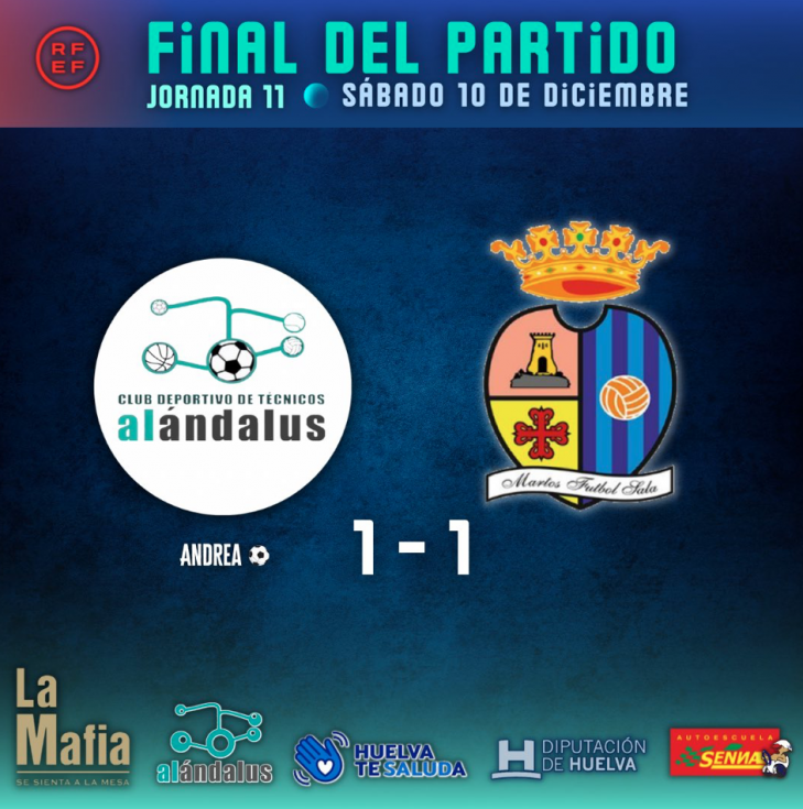 El CDT Al Ándalus empata en su duelo directo con el Martos (1-1)