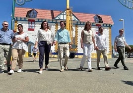 El recinto colombino, a toda marcha